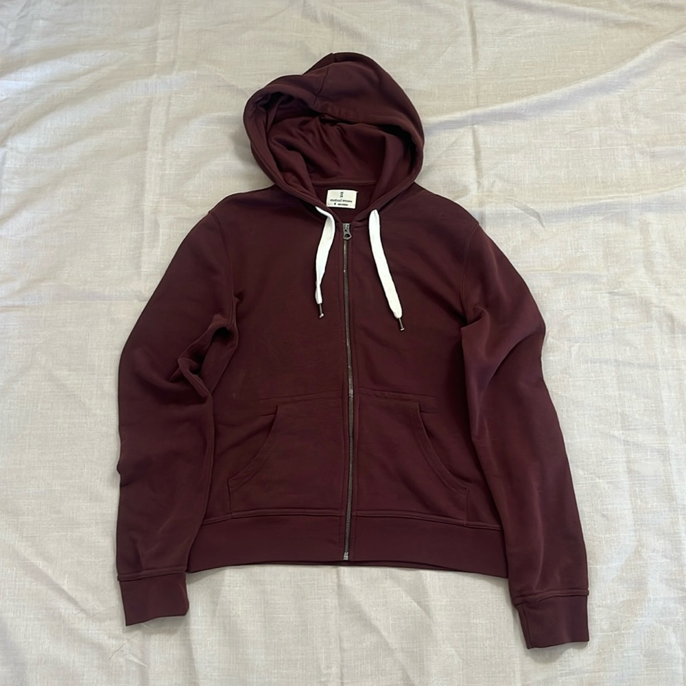 Violet Red Zip Up Hoodie, White Laces. Purchased at JC Penny for $30!
